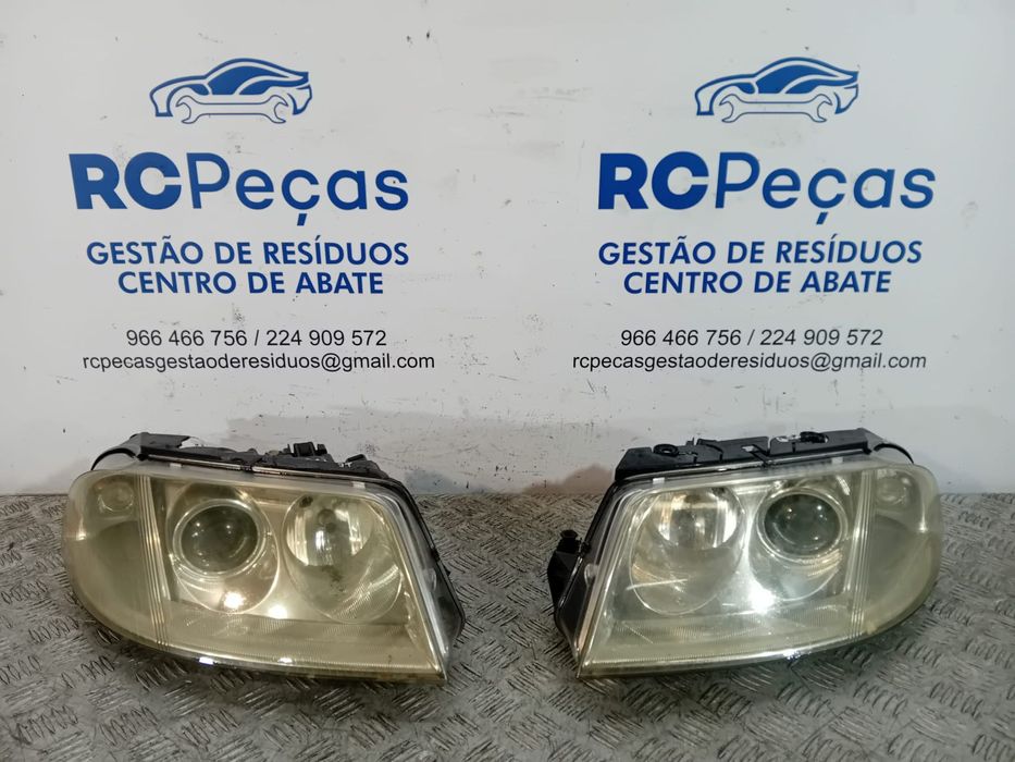 .Conjunto Oticas Farois Direita Esquerda Originais VW Volkswagen Passat B5.5 2000 a 2005