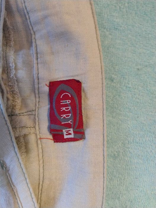 CARRY Lniane spodnie męskie