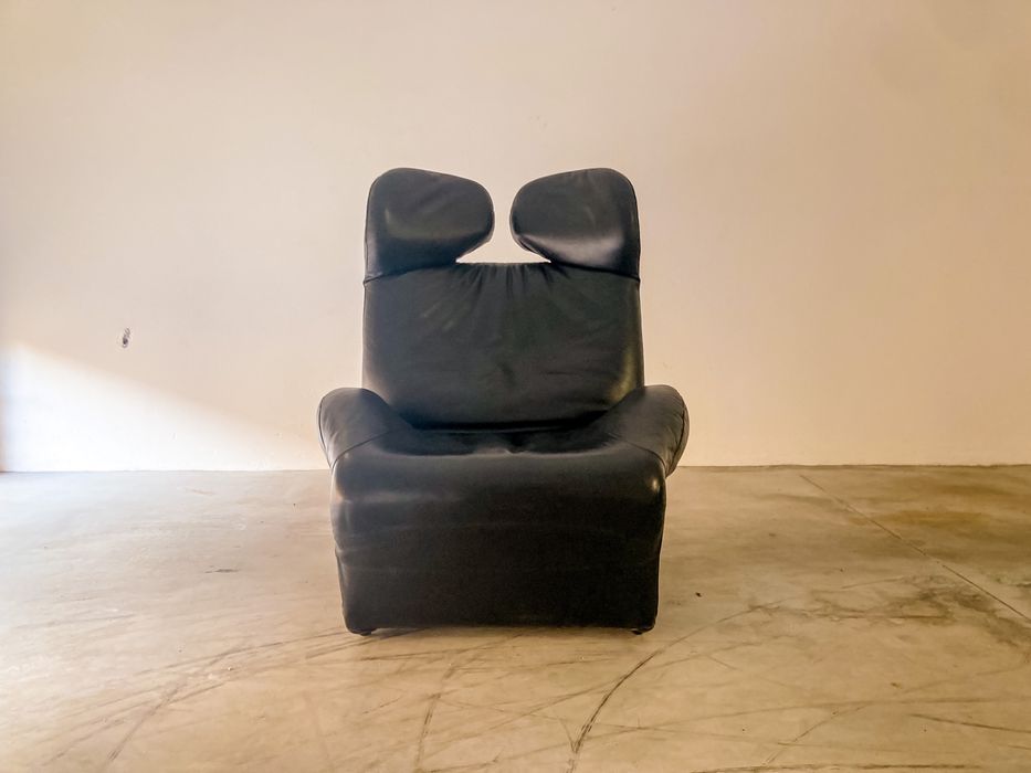 poltrona design Wink de Toshiyuki Kita para Cassina em pele.