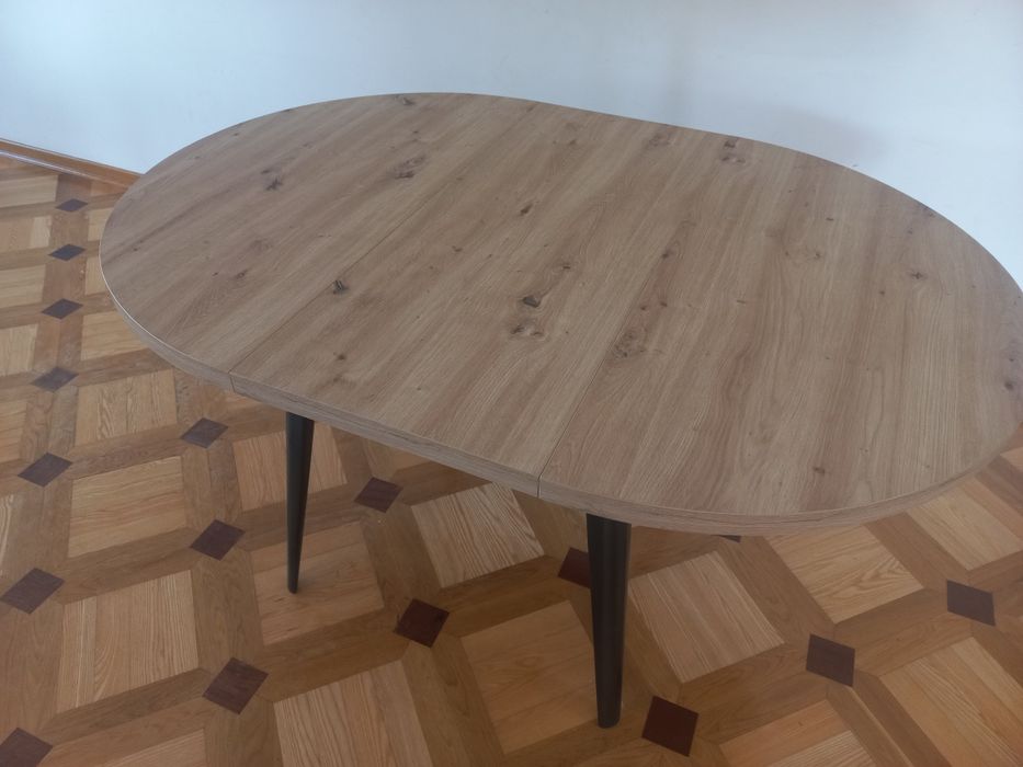 nowy okrągły stół 100cm +40cm