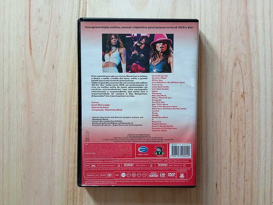 DVD Janet Jackson - Live In Hawaii