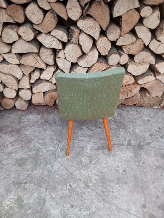 Krzeslo PRL tapicerowane