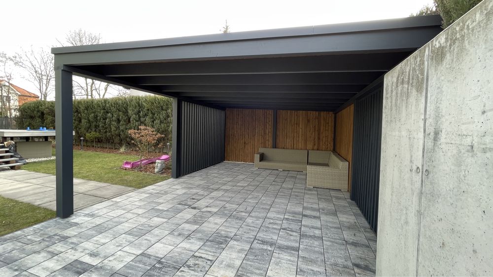 Altana ogrodowa nowoczesna solidna zadaszenie