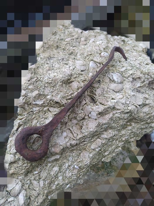 Старинная кованая Щеколда оберег дома защитный Амулет ОбменНа смартфон