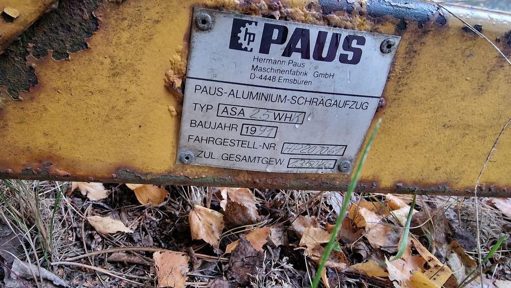 Winda dekarska PAUS 25m łamana