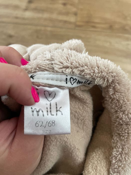 Kombinezon ocieplany uszatka i love milk 62/68