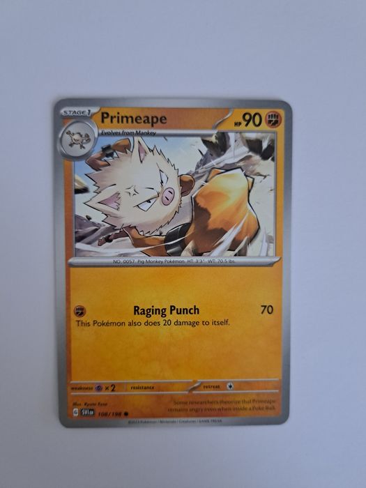 Primeape 108/198 oryginalna karta Scarlet&violet