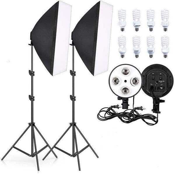 Набор постоянного света софтбокс (50x70см), лампы 45W 8шт, штатив 2.6м