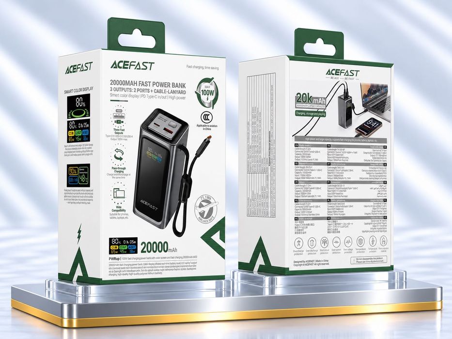 Повербанк 100W ACEFAST M33 20000mAh