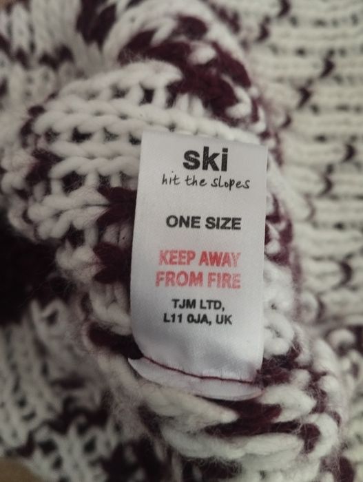 Ski шапка унисекс, орнамент стиль скандинавский узор fair isle фэр-айл