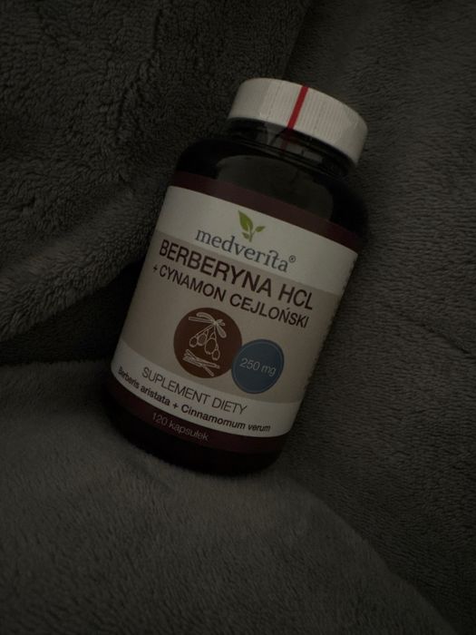 Berberyna HCL cynamon celjoński medverita 120 kapsułek