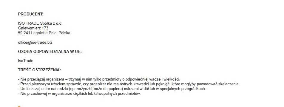 Organizer na biurko obrotowy przybornik