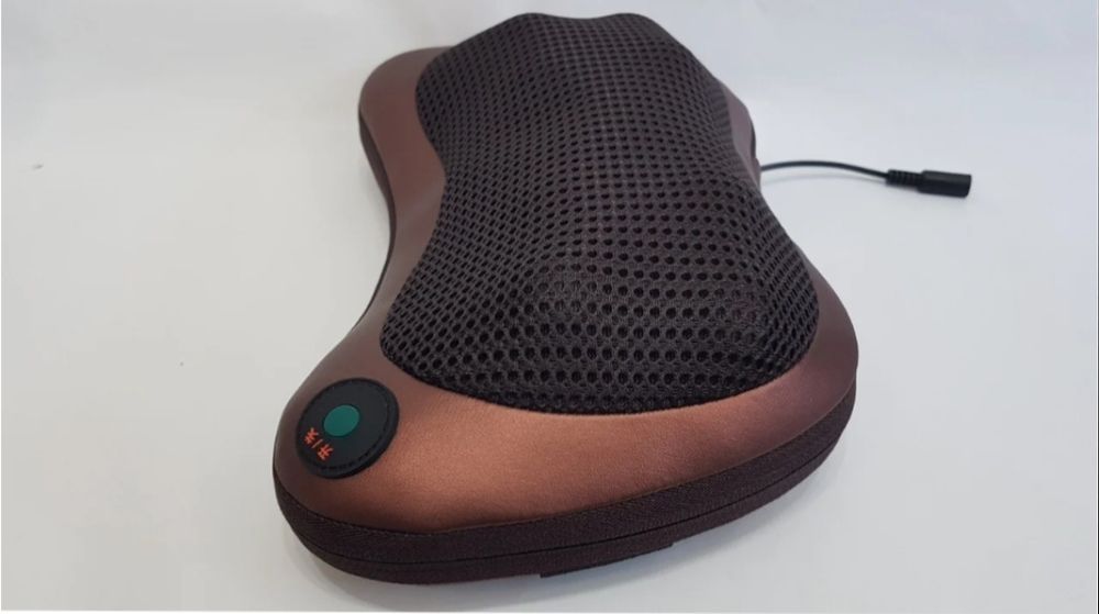 Роликовый массажер,подушка для спины и шеи Massage pillow GHM 8028, 8