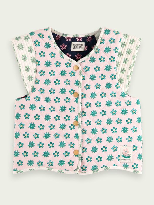 двохсторонній жилет печворк стьобаний SCOTCH & SODA