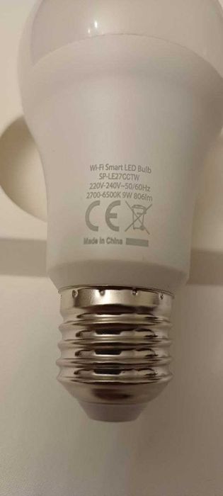 Розумна лампа WiFi,функція таймера,працює з Alexa та Google,Smart Life