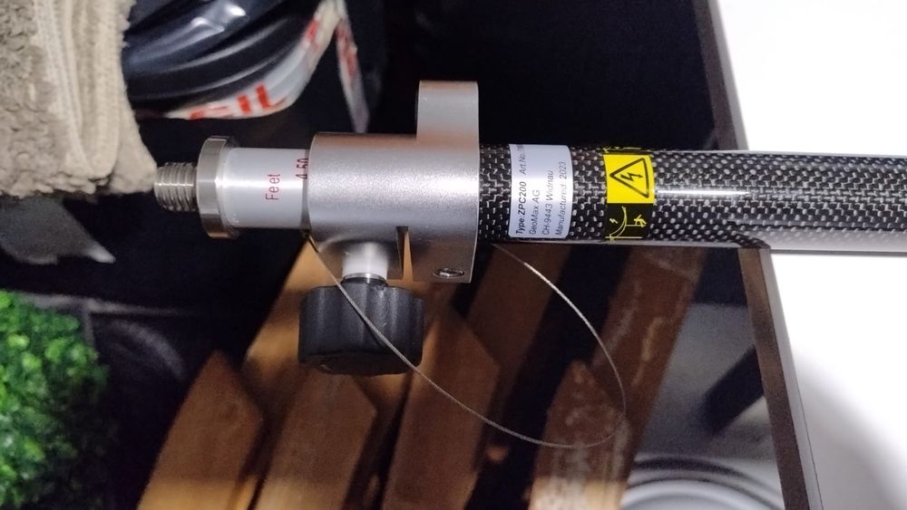 Bastão telescópico geomax carbono zpc200 novo