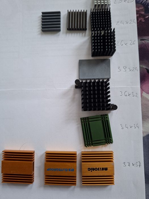 Radiator do starego procesora lub DIY od 12 x 12 do 65 x 104 mm