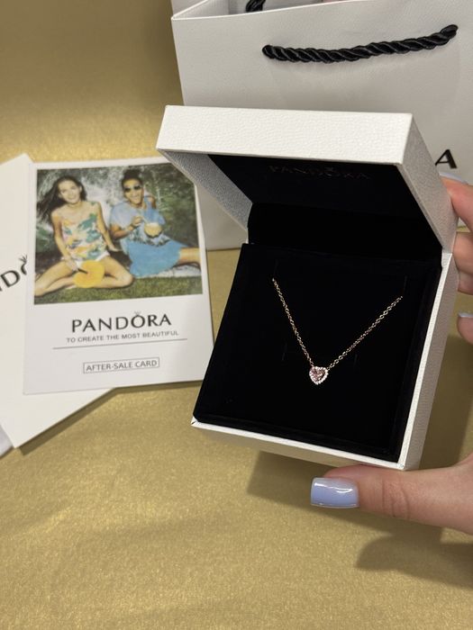 Намисто  пандора блискуче серце , підвіска пандора Pandora , кулон