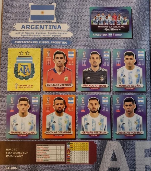 Caderneta Completa Mesclada Mundial 2022