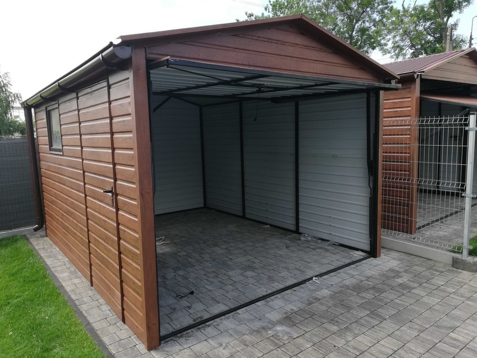 Garaż Blaszany -Orzech|Blaszak|Schowek |Magazyn|Wiatka|Hala| -ESSTAL*