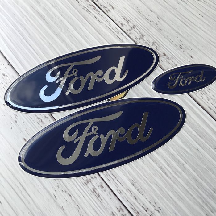 Об‘ємна наклейка Ford, логотип Форд на авто