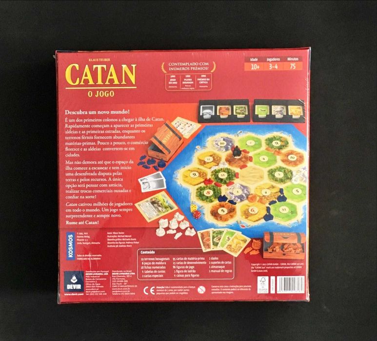 JOGO de Tabuleiro SELADO Carcassonne Catan Código Maze Monopoly Ticket