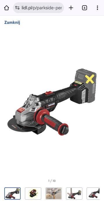 Болгарка PARKSIDE PERFORMANCE® 20 В, аккумуляторная