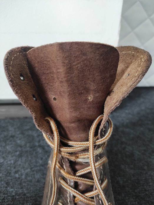 Skórzane buty wiązane wkł. 25.5cm rozmiar 36