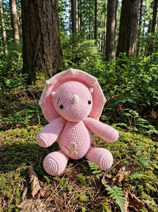 Amigurumi Dinossauro Triceratops