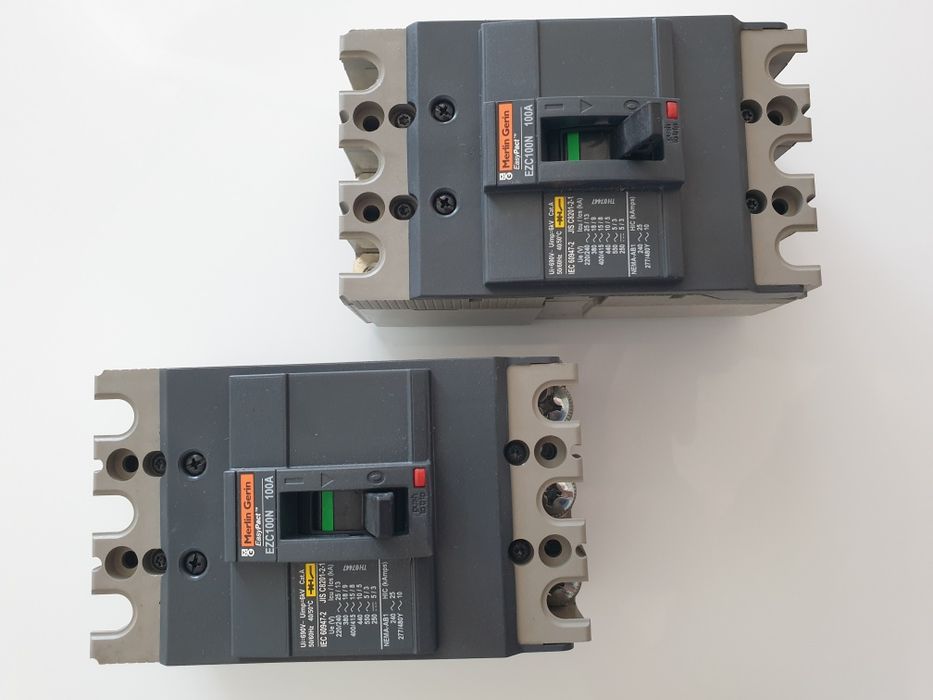 Автоматичний вимикач EasyPact EZC100N 3P 15кА 100A, Schneider Electric