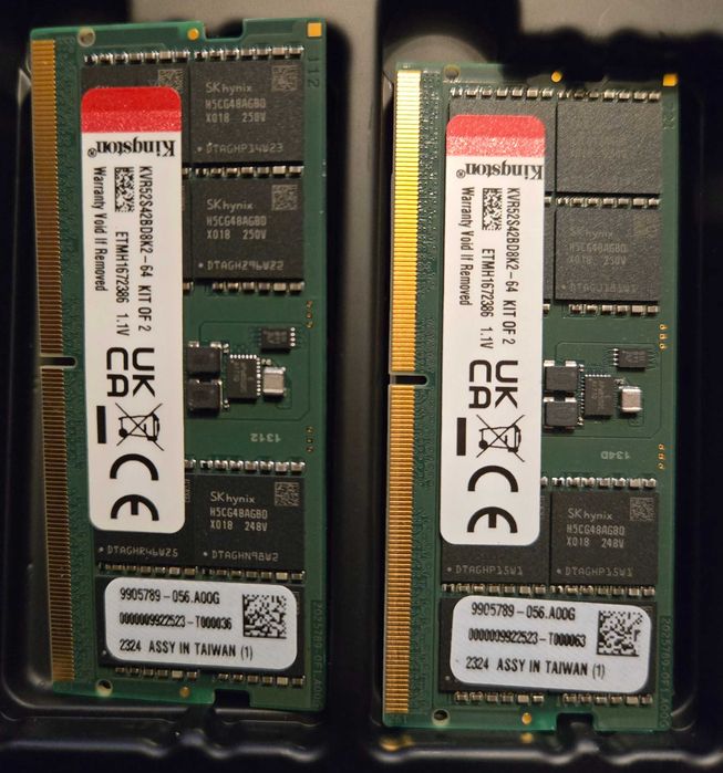 Memória RAM Kingston 64GB (2x32GB) DDR5 para portátil