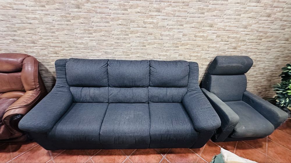 Sofá 3 lugares + 2 de um Lugar