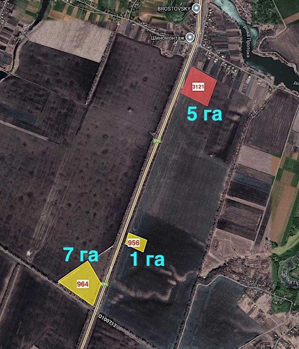 Фасадний участок Продам ділянку 12га Під промисловість