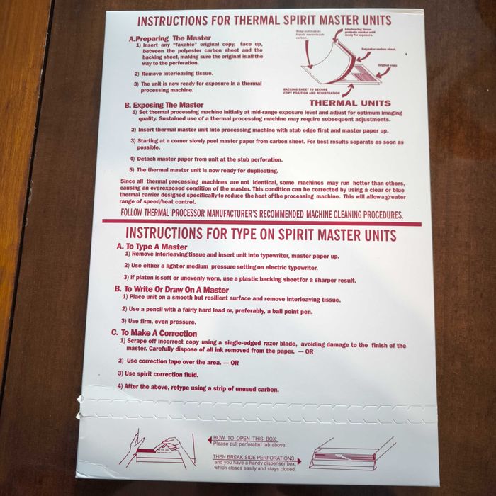 Трансферная бумага Spirit А4 для тату фото бумага для термопринтера А4