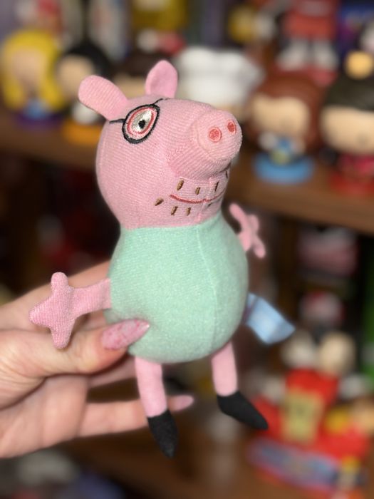 Мʼяка іграшка Тато Свин Свинка Пеппа Daddy Pig Peppa Pig
