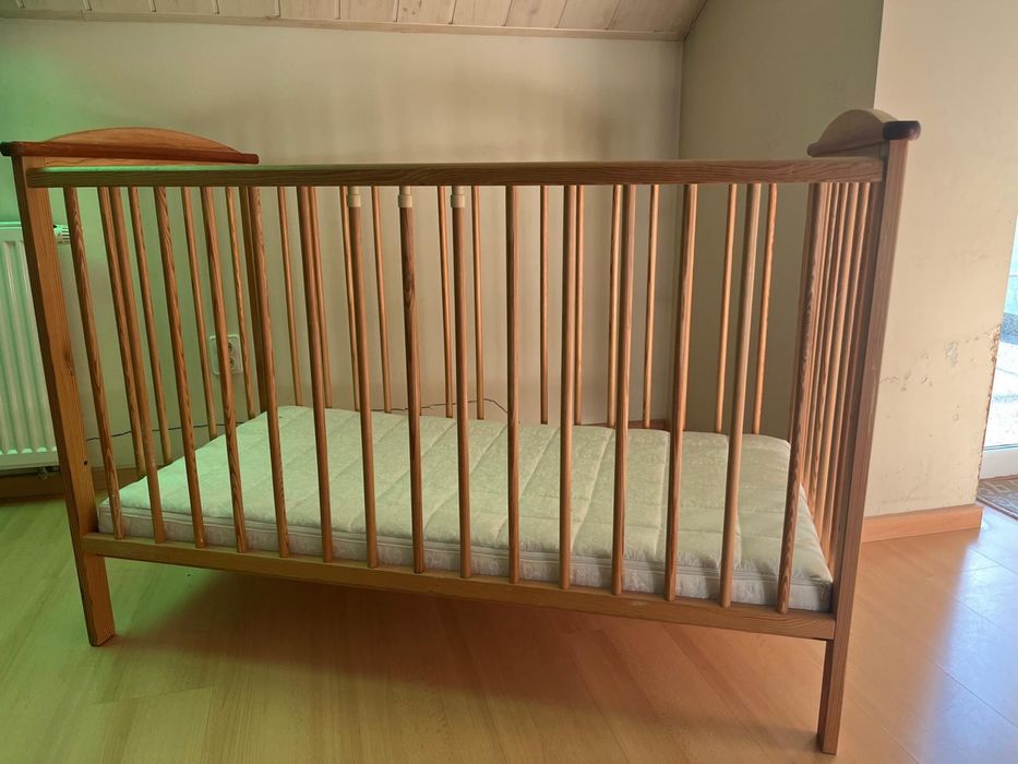 Lozeczko dzieciece 60x120 drewniane