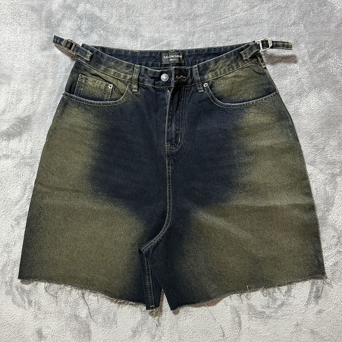 Шорти джинсові Balenciaga Ripple jeans S L шорты
