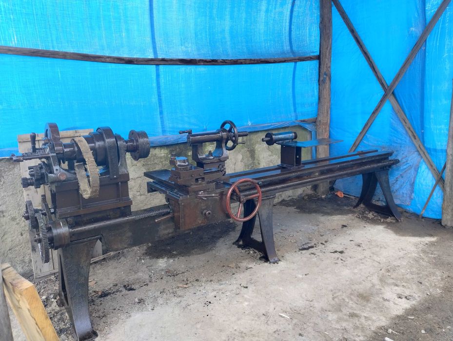 Tokarka przedwojenna Berlin do metalu długość toczenia 3m sprawna