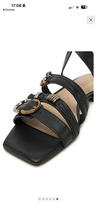 Босоніжки Pinko Marli шкіряні сандалі