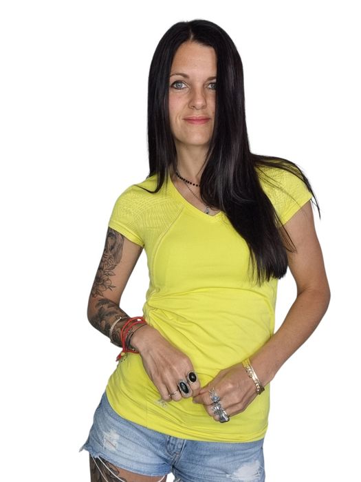 Żółty t-shirt adidas rozmiar xs/s 34/36