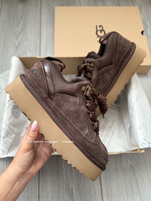 Оригинальные кроссовки Avstralia UGG Lowmel Sneaker Platform Chocolate