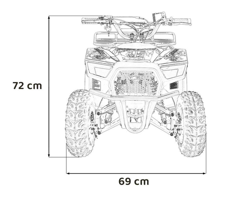Quad Spalinowy dla dzieci 49CC SIRIUS Pompowane Koła