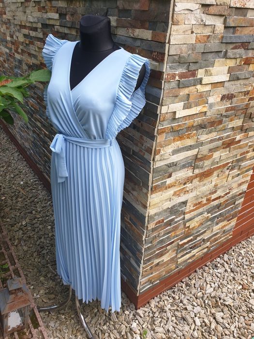 Sukienka maxi plisowana roz uni s m l