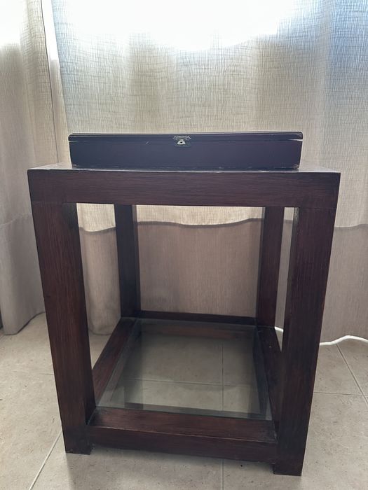 Caixa de xadrex com mesa