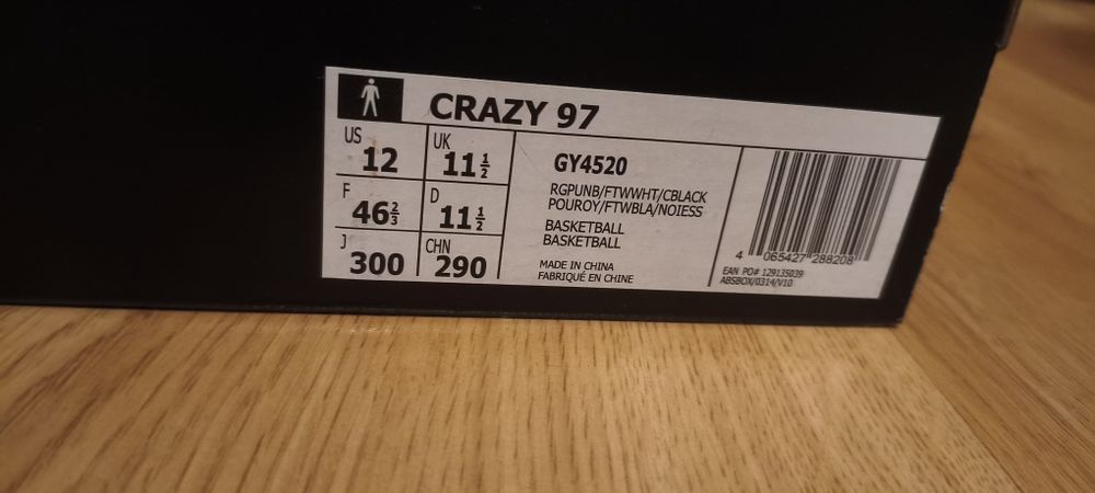 Adidas Crazy 97 Kobe Bryant rozmiar 11.5
