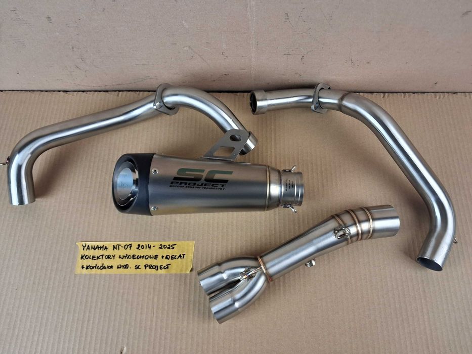 Yamaha MT 07 MT-07 Kolektory Wydechowe Decat Tłumik SC Project Przelot ...