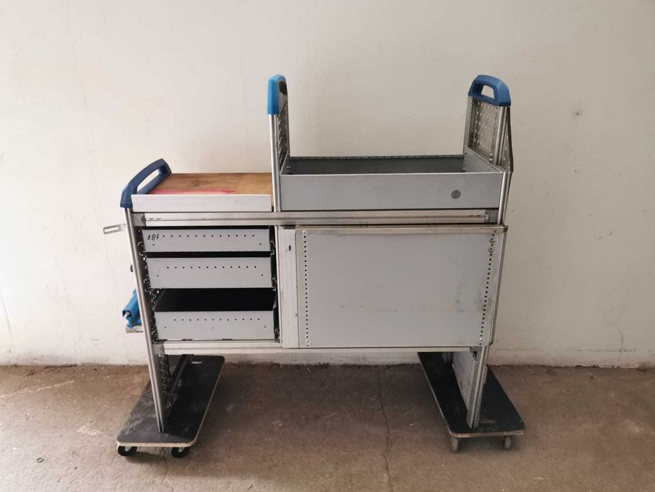 Regały szafki półki do busa zabudowa serwisowa warsztat ZESTAW SORTIMO