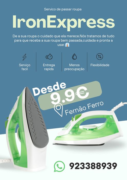 Servico de passar a ferro