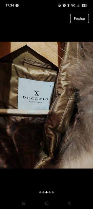 Kispo dourado acolchoado