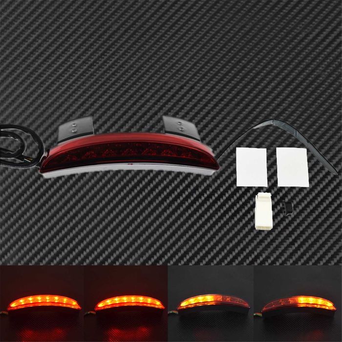 Farol traseiro led guarda-lama com piscas harley chopper